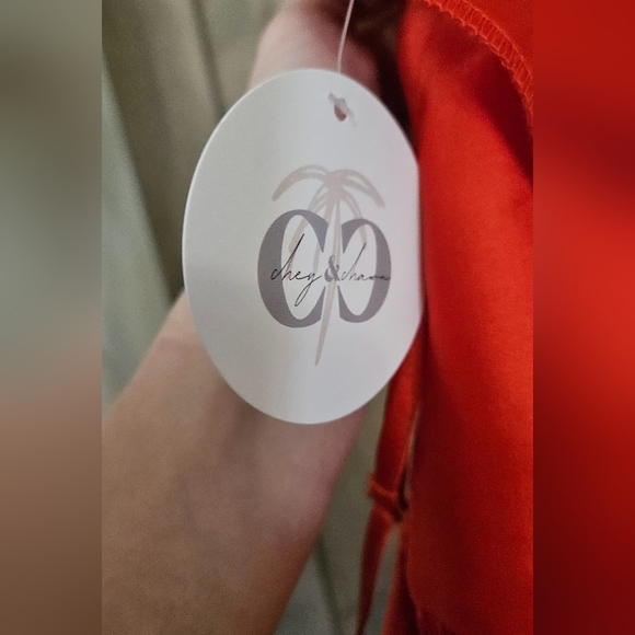 ACOA Andi Red Satin Mini Dress. Size Large NWT - Picture 16 of 16